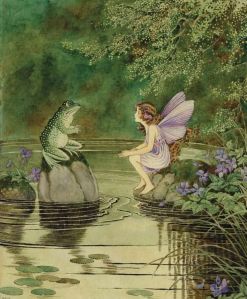 Ida Rentoul Outhwaite - "I Am Kexy, Friend to Fairies"; The Fairy - The Little Green Road to Fairyland, 1922
